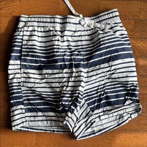 Striped Navy and White Shorts